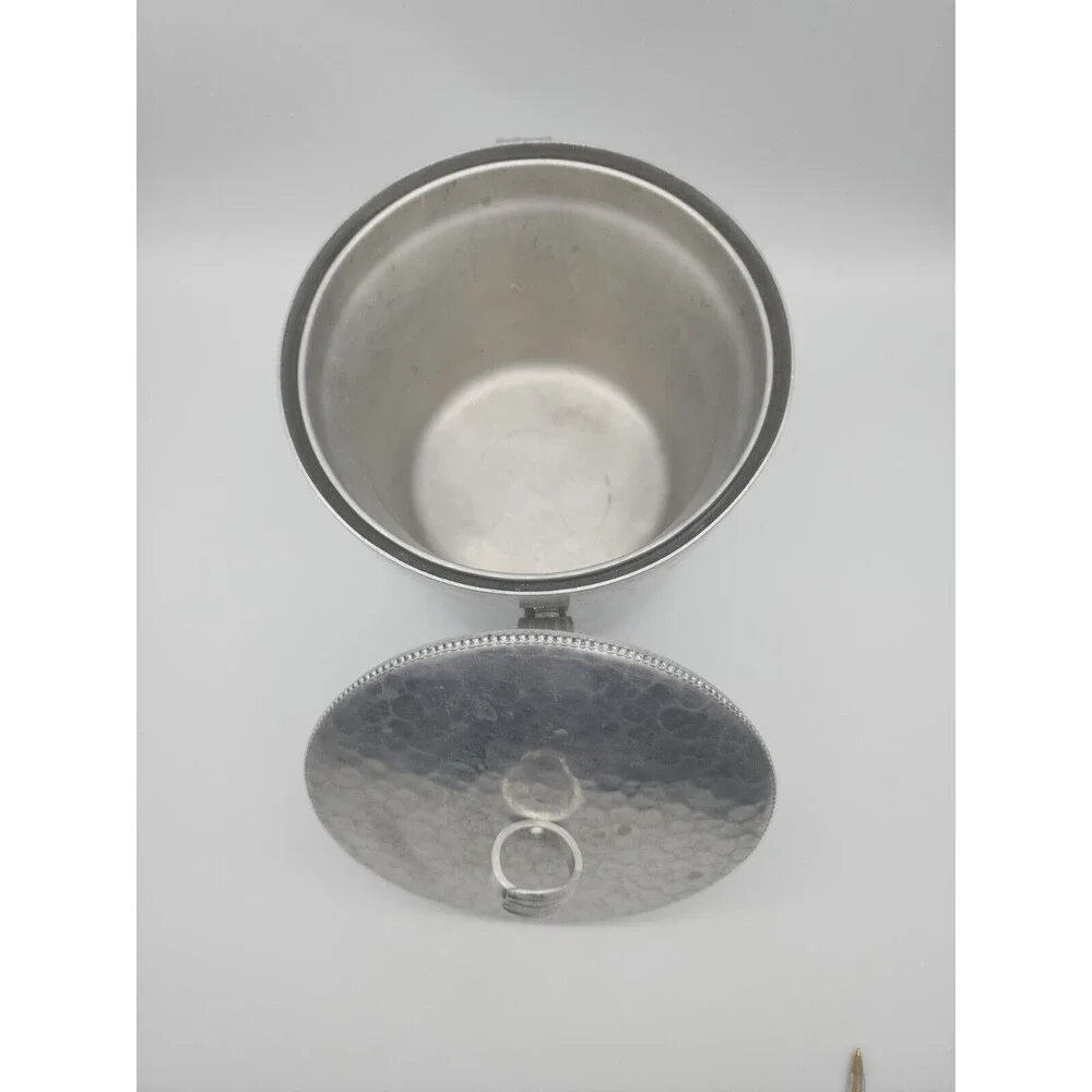 MCM BW Buenilum Hammered Aluminum Ice Bucket Two Handle